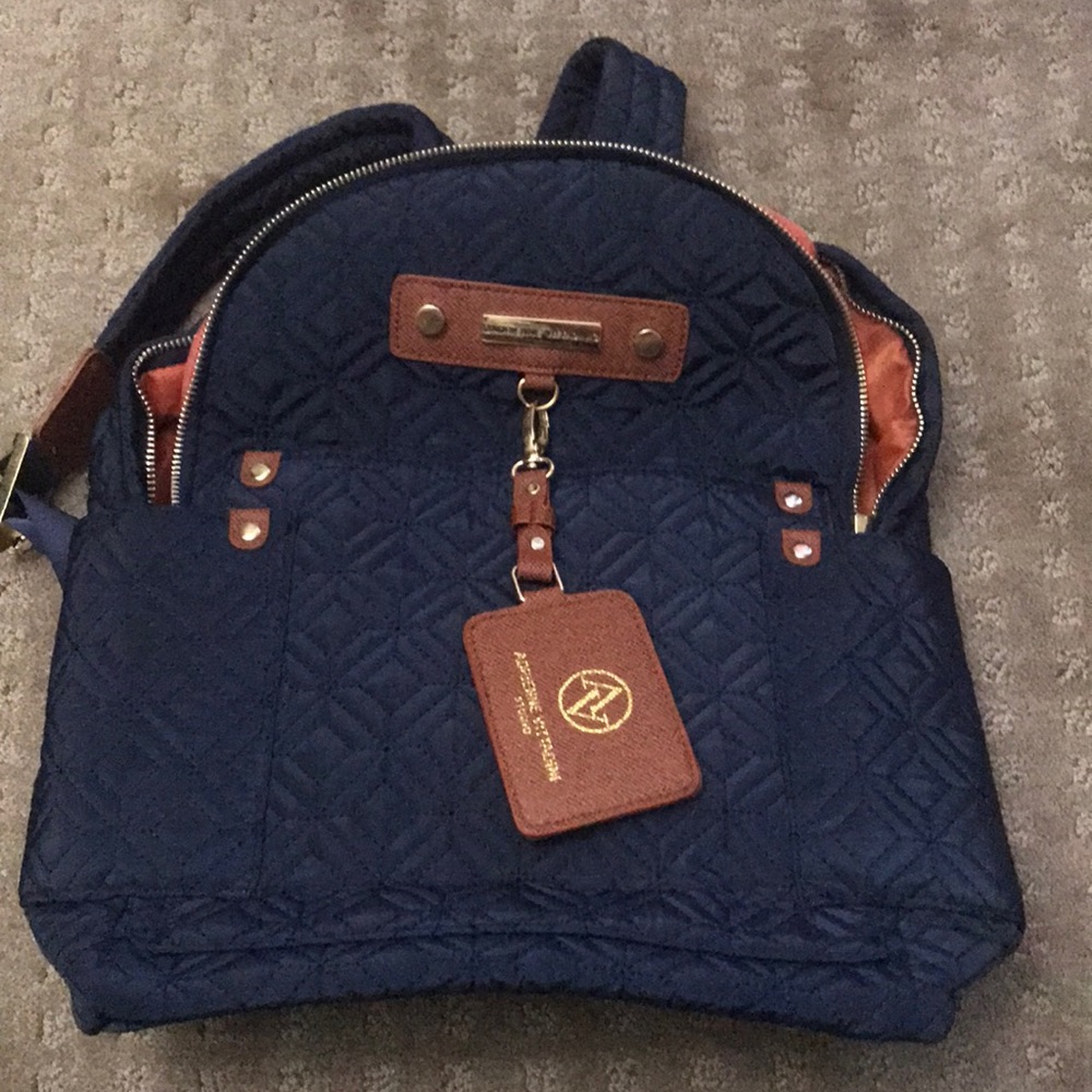 Luxury blue Adrienne Vittadini backpack